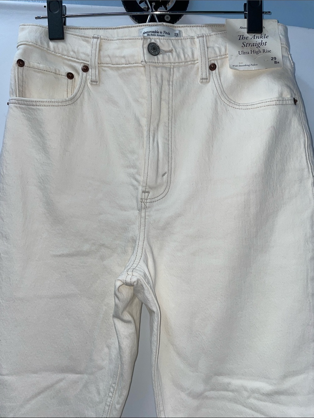 ABERCROMBIE & FITCH ANKLE STRAIGHT ULTRA HIGH RISE JEANS FTL-06-010 - Picture 2 of 5